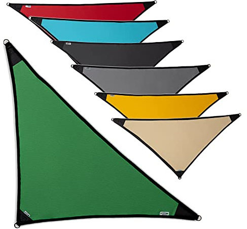 freigarten.de Sonnensegel Wasserdicht Sonnenschutz 100% Schutz vor UV dreieckig 1,6m x 1,6m x 2,2m