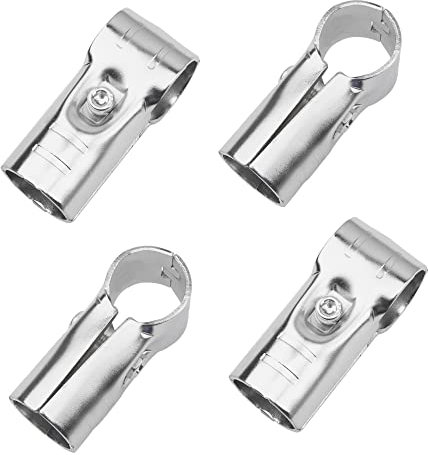 Rrina 4 Stück T-Form 2,8 cm Lean Tube Connector Rohrschelle Clip