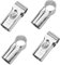 Rrina 4Pcs T Shape 1.1 Lean Tube Connector Pipe Clamp Clip