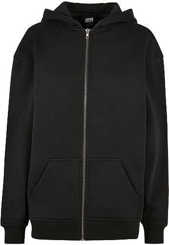 Urban Classics Felpa con Cappuccio da Donna Oversize Cardigan Sweater, Nero