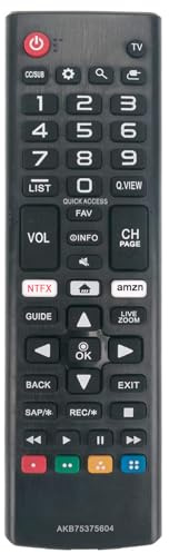 AKB75375604 Remote Control Replaced fit for LG Smart TV LCD LED 3D HDTV | 55UK6300PLB 65UK6300PLB 43UK6500PLA 50UK6500PLA 55UK6500PLA 65UK6500PLA 55UK7700AUB 55UK7700PUD 49UK7700AUB