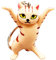 Shining crown Porte-clés chat, porte-clés chat mignon, dessin animé enchanteur chat porte-clés, jaune, Medium