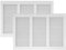 Vent Systems 30 x 20 cm – Paquete de 2 cubiertas para rejilla de ventilación – Blanco – Rejilla de retorno de aire de metal con protección integrada contra plagas