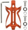 Porte-gobelet de Vélo, Porte-bidon de Vélo Support de Bouteille de Vélo Porte-Bouteille d'eau en Alliage D'aluminium Porte-Boissons pour Vélo VTT, Vélos de Route/de Montagne (Orange)