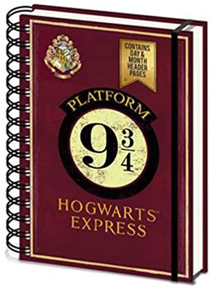 Harry Potter Notizbuch mit Spiralbindung, A4, Plattform, 9 3/4 Design, offizielles Lizenzprodukt