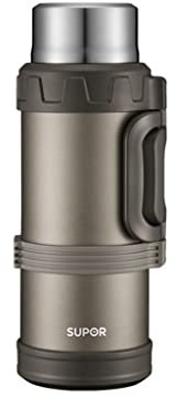 JSY Botella Frasco Aislado de 2L con Tapa de Taza, frascos de Agua Termo de Acero Inoxidable 316 a Prueba de Fugas for Mantener el café Caliente y Botella de Bebida fría Aire Libre (Color : B)