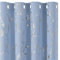 BUHUA Blau Verdunklungsvorhänge Silberfolie Wärmeisolierende Vorhänge mit Ösen Gardienen 2-Set H 214 x B 132 cm Gardinen Wohnzimmer & Schlafzimmer Thermovorhang Kälteschutz