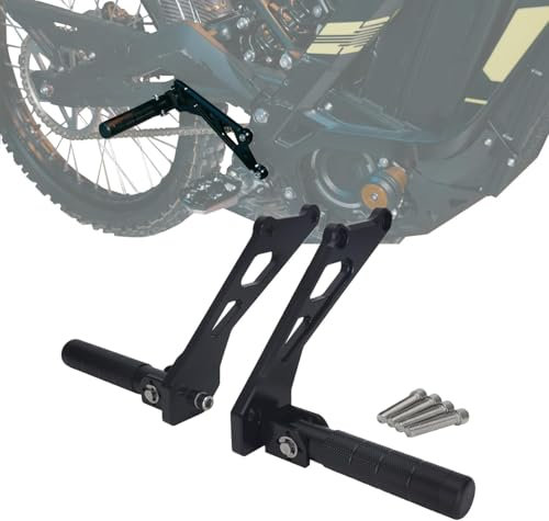 Sur Ron Fußraste,Motorrad Fußraste Hinten mit Halterung für Elektro-Dirt Bike Sur Ron S/Sur Ron X/Sur Ron L1E/X160/X260