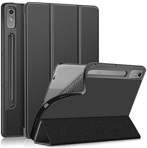 DINGGUAGUA Case for Lenovo Tab P12 12.7 inch 2023 Tablet TB-370FU,Slim Smart with Multi-Angle Stand for Lenovo Xiaoxin Pad Pro 12.7 Inch TB-371FC Cover,Black