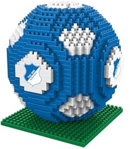 FOCO Offizielles Lizenzprodukt TSG 1899 Hoffenheim BRXLZ-Steine 3D-Fußball BAU-Set