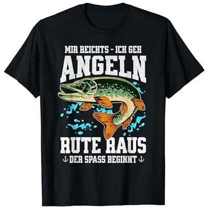 Angelzubehör, Angeln, Fischer, Angel Kleidung Herren, Angler T-Shirt