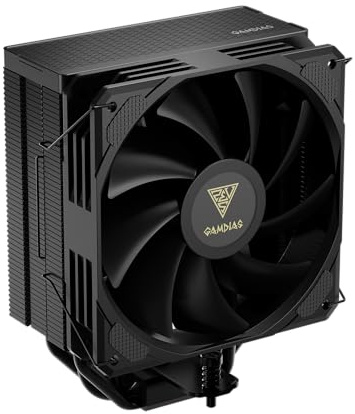 Gamdias Ventola di raffreddamento CPU Boreas M2-510 da 120 mm, supporta AMD e Intel CPU Socket AM5, AM4/LGA 1700, 1200, 1151, 1150/PWM, flusso d'aria 72,94 CFM, 5 tubi di calore