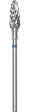 STALEKS PRO fresa in carburo di tungsteno per tornio chiodo, punta 5x13mm. Forma mais (grana media)
