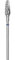 STALEKS PRO fresa in carburo di tungsteno per tornio chiodo, punta 5x13mm. Forma mais (grana media)