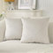 Ystyle Federe Cuscini Divano 45x45 Copricuscino Divano Camera da Letto Cuscini Arredo Fodere Arredamento Casa Federe Moderni Elegante Morbido Resistente in Velluto 2 Pezzi, Beige Bianco