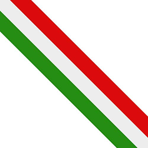 NewL Autocollant en vinyle durable Motif drapeau italien 7,5 x 300 cm