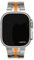 Hero Premium Titan für Apple Watch Ultra 2 Armband Titan I Ultra I SE I 10 I 9 I 8 I Sicherheitsschließe für Apple Watch 10 Armband auch für alle Serien (42 I 44 I 45 I 46 I 49 mm) (Titanium|Orange)
