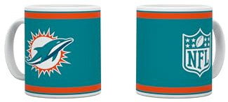 Miami Dolphins NFL American Football – Tasse Becher Kaffeetasse Kickoff – Mattes Design zur Season 2024/2025 – 330 ml – Keramik