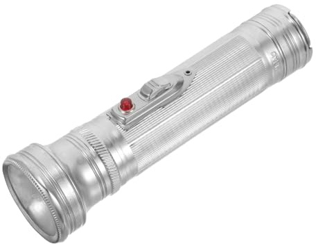 Cabilock Aluminium Retro Taschenlampe Vintage Stil Metallgehäuse Robust Camping Outdoor Notfall Taschenlampe Ohne Batterie