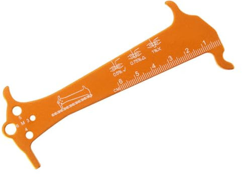 Laroal Bicycle Chain Wear Tool 1Pcs Bike Chain Checker Tool Aluminum alloy Bike Chain Wear Indicator Tool Chain Measuring Ruler for Checking Mountain Bike