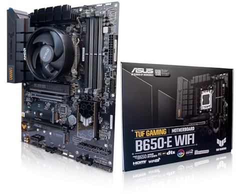 ADMI CPU Motherboard Bundle: AMD Ryzen 5 7600 5.1GHz (Stock Cooler) • ASUS TUF Gaming B650-E WiFi Motherboard • No RAM