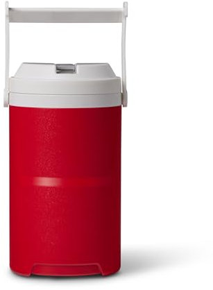 IGLOO Laguna Red Star Drinks Dispenser, Insulated Water Container 3.8 L, Water Canister, Beverage Container, Red