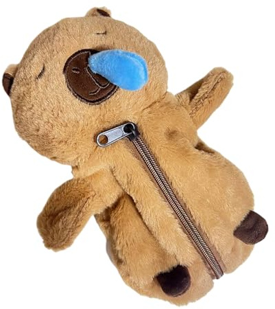 Montesy Federmäppchen mit großem Fassungsvermögen, Plüsch-Stifttasche, Federmäppchen, Cartoon-Tier-Bleistifttasche, Make-up-Tasche, Schreibtisch-Organizer für Schüler, Wie die Bildshow, as the pic