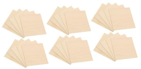 SHINEOFI 3 Sätze Brett Aus Lindenholz Rohlinge Zum Basteln Rustikal Leer Balsa Schneiden Bastelholz Platten Holzbrett Holztafel Holzpanele Diy Liefert Holzplatte Hölzern 10 Stück * 3