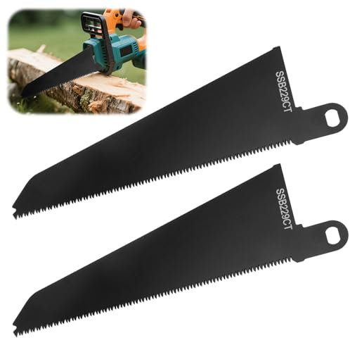 Reciprocating Saw Blades Compatible with Black and Decker Piranha Scorpion Saws, SSB229CT Carbon Steel Black Blades for Cutting Wood Plastic Hardwood (2Pcs)