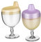 SOIMISS 2 Pezzi calice piccola tazza per Bottiglie d'acqua per piccoli Sip Cup per a prova di perdite tazze per Coppa per biberon PC