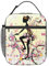 NUYFVG Bolsas de almuerzo para hombres, mujeres, niños y niñas, silueta de bicicleta con flores coloridas y mariposas, lonchera reutilizable para escuela, oficina, picnic, camping, aislamiento térmico