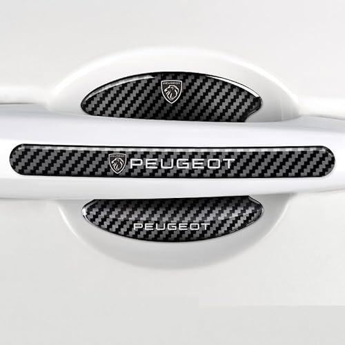 FEIHUAJIANIAN 8 Stück Auto Türgriff Schutzfolie für Peugeot 5008 4008 3008 2008 508 408 308 208 108 301 107, Türgriff Lackschutzfolie Auto Tür Cup Protector Schützt Den Lenker Vor Kratzern,G