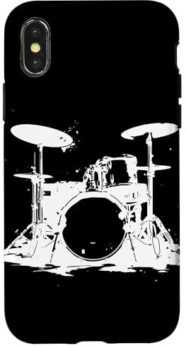 Drum Set Schizzo di batteria Custodia per iPhone X/XS