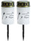 CAKEEYUM 2 Piezas Luces de tumbas solares Linternas conmemorativas 5.6x2.8 Pulgadas Impensas de Agua para Cementerio linternas conmemorativas sin Llama con Pico de Tierra