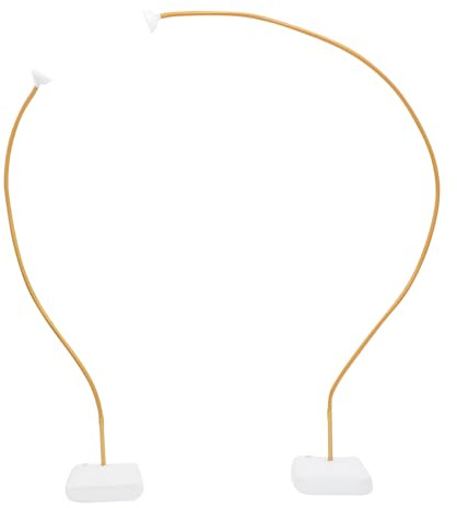 Ballonbogen Gestell Kit, Halbbogen Luftballon Ständer, Freie Biegung Ballonständer, Luftballon Bogen Set für Geburtstag Hochzeit Babyparty Abschlussfeier Dekoration, 2.5M & 1.5M (Gold)