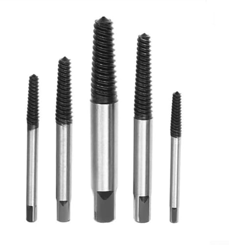 5-teiliges Bohrer-Set zum Entfernen beschädigter, verrosteter und abisolierter Schrauben, Bolzen und Rohre aus Metall und Holz