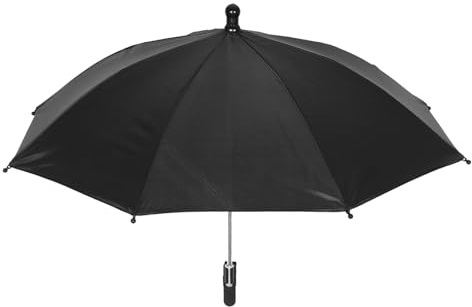 ifundom Outdoor Foldable Laptop Sun Umbrella with Adjustable Clip, Black Laptop Shade for Outdoor Working, Travel and Beach Sun Protection
