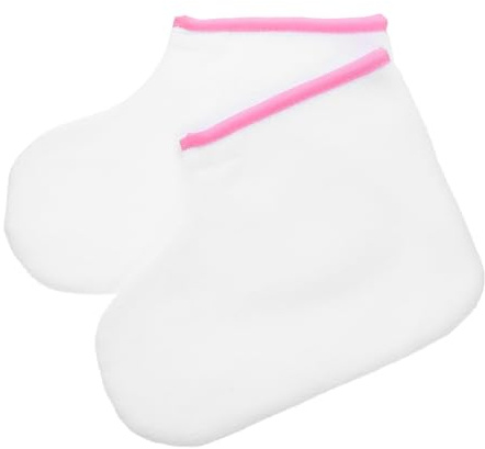 Paraffin Fußpflege Socken 2 Stück aus Baumwolle für Pediküre | Fußbad, Spa und Schönheitssalon, Weich und Bequem, Wiederverwendbar, Leicht zu Reinigen