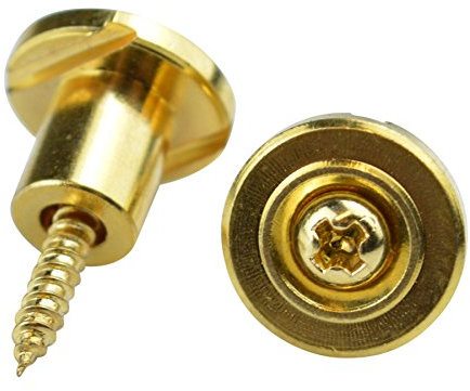 Telecaster Compatible Vintage 7mm Round String Retainers (1pair) - Gold