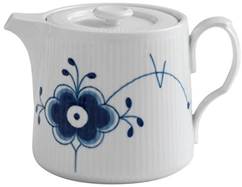 Royal Copenhagen 1020513 Blue Fluted Teapot Porcelain