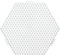 Hama Midi-Pegboard Medium Hexagonal, 329, Moyen, Blanc