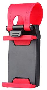 Shot Case Car Steering Wheel Holder for iPad Air Red