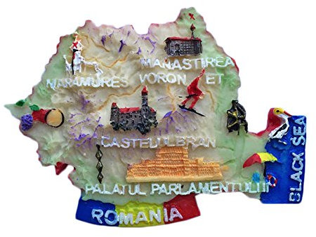 Romania 3D Refrigerator Magnet Map Travel Sticker Souvenirs,Home & Kitchen Decoration Romania Fridge Magnet from China
