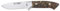 Cudeman Cuchillo 254-G AKELEY hoja de acero Bóhler N-690Co de 10 cm y empuñadura de nogal pulido de 11,5 cm para caza, pesca, supervivencia y bushcraft + Portabotellas regalo
