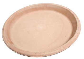 Pflanzenteller | Teller | Vogeltränke aus Terracotta Verschiedene Größen -Echt Terracotta- Ideal für Pflanzgefäße, Blumen- und Übertöpfe -Italienisch- Frostfest und Witterungsbeständig (25cm)