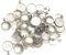 DAHI 60 pcs Anhänger Lünette Tabletts und Glas Cabochon Kuppel Fliesen klar Cameo (dunkel silber)
