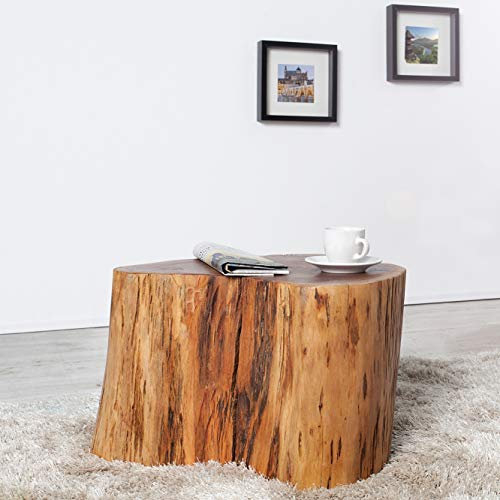 cagü Design Unikat Couchtisch PUNE Akazie Baumstamm 50cm x 45cm
