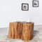 cagü Design Unikat Couchtisch PUNE Akazie Baumstamm 50cm x 45cm