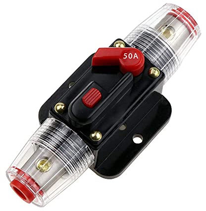 CENPEK interruttore automatico con fusibile di reset manuale per auto audio marino barca stereo interruttore inverter sostituire fusibili-50 Amp