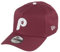 New Era Philadelphia Phillies MLB Cardinal Red 9Forty A-Frame Adjustable Cap - One-Size